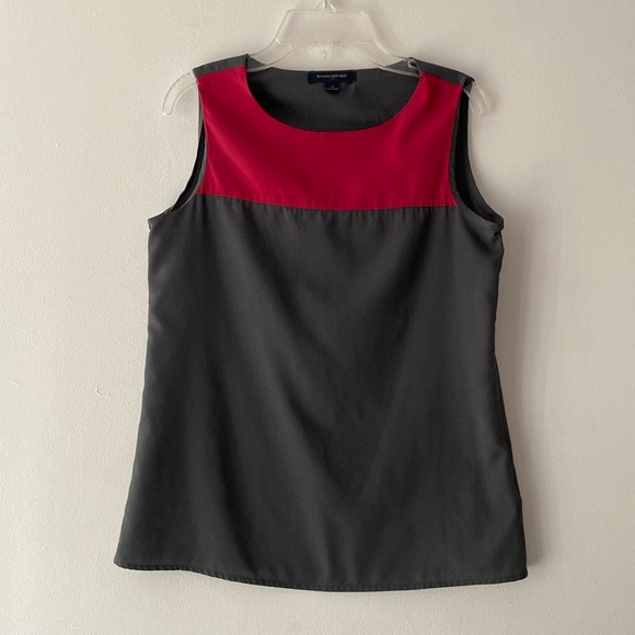 Banana Republic Sleeveless Top Color-block Fuchsia Grey Size Extra Small XS - Picture 1 of 4